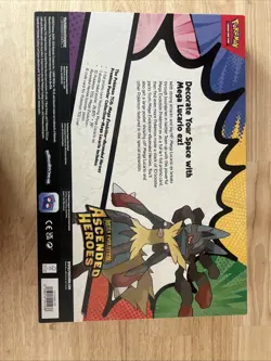 Pokemon TCG Ascended Heroes Premium Poster Collection Mega Lucario 🚚 Fast Ship - Image 5