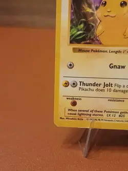 Pikachu - 58/102 - Pokemon Base Set (Shadowless) Yellow Cheeks DMG CREASED - Image 5