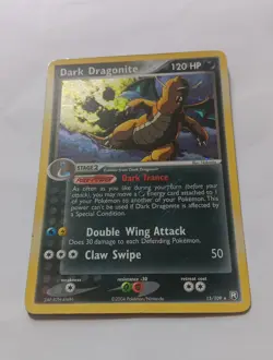 Dark Dragonite 15/109 EX Team Rocket Returns Holo Rare Vintage Pokemon TCG SWIRL - Image 3