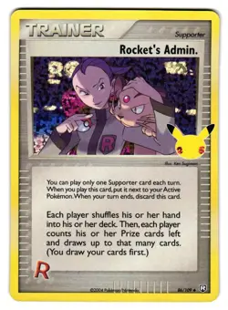 Rocket's Admin. 86/109 Celebrations: Classic Collection Pokemon Holo NM - Image 1
