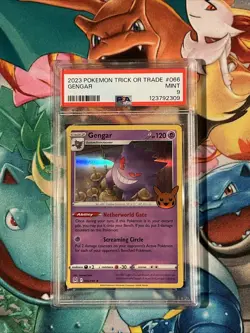 2023 Pokemon TCG Trick or Trade #066 Gengar Holo PSA 9 - Image 1