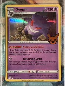 2023 Pokemon TCG Trick or Trade #066 Gengar Holo PSA 9 - Image 3
