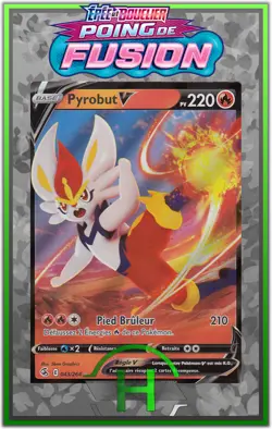 Pyrobut V - EB08:Poing de Fusion - 043/264 - Carte Pokemon Francaise Neuve - Image 1