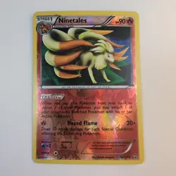 Pokemon TCG Ninetales Dragons Exalted 19/124 Reverse Holo - Rare LP - Image 2