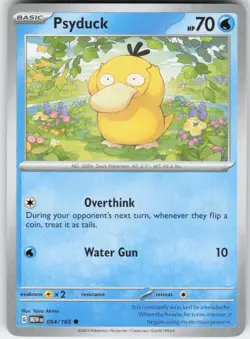 Psyduck 054/165 Common 151 Pokemon Near Mint - Image 1