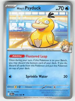 Misty's Psyduck 045/182 Uncommon Destined Rivals Pokemon Near Mint - Image 1