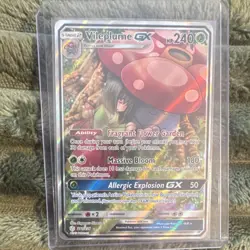 Pokemon Vileplume GX Ultra Rare Full Art Holo Cosmic Eclipse 211/236 240 HP - Image 1
