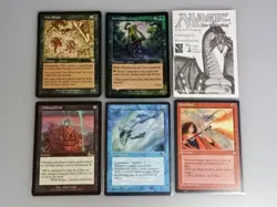 MTG 5 Card Set Defense Grid Mystic Remora Light Net Used English - Image 1