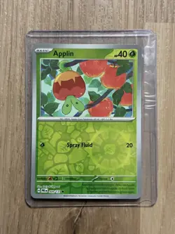 Applin 012/142 Reverse Holo Common Stellar Crown - SV Pokemon TCG - Near Mint NM - Image 1