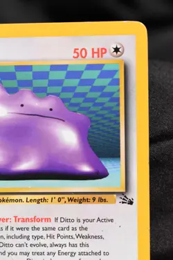 Ditto 18/62 LP Fossil Regular Rare Unlimited Pokemon TCG - Image 3