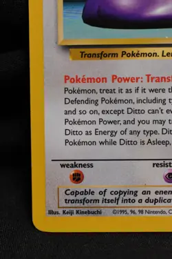 Ditto 18/62 LP Fossil Regular Rare Unlimited Pokemon TCG - Image 5