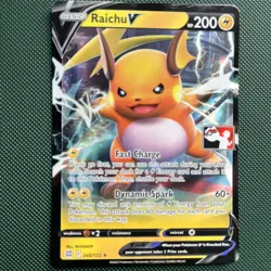 Pokemon TCG - Raichu V - 045/172 Stamped - Prize Pack Series Brilliant Stars - Image 2