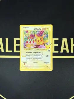 Pokemon TCG Birthday Pikachu Holo 50 HP #24 English ______'s Pikachu BS promo - Image 3
