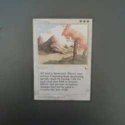 Magic the Gathering Cleansing Dark English Card Used - Image 1