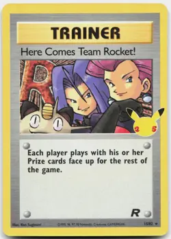 Here Comes Team Rocket! 15/82 Holo Celebrations: Classic Collection Pokemon NM - Image 1