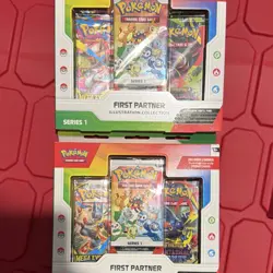 Lot 2🔥 Pokemon TCG First Partner Illustration Collection (FACT SEALED) Series1 - Image 1