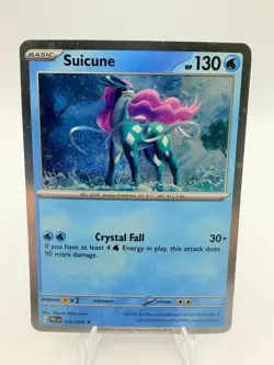 Suicune 026/094 Rare Phantasmal Flames Pokemon Reverse Holo Near Mint - Image 1