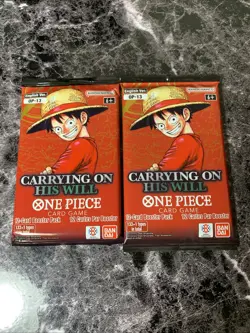 One Piece OP-13 Carrying On His Will English Lot Of 2 Packs *Sealed OP2 - Image 1