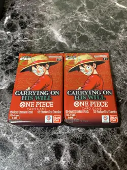 One Piece OP-13 Carrying On His Will English Lot Of 2 Packs *Sealed OP1 - Image 1