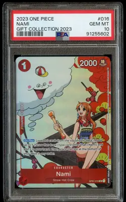 2023 One Piece English NAMI Gift Collection 2023 OP01-016 - PSA 10 - Image 1