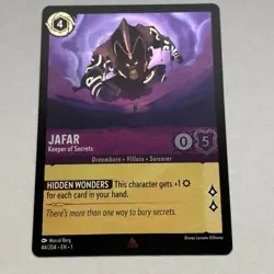 Jafar 44/204 Disney Lorcana The First Chapter Rare Cold Foil Card NM - Image 1