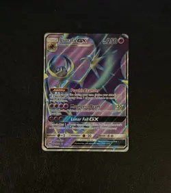 Lunala GX (Full Art) Pokemon Sun & Moon - Card # 141/149 - Holo - VG - Image 1
