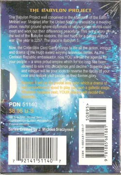 Babylon 5 CCG Centauri 60 Card Starter Deck Sealed Premiere Edition - Image 2