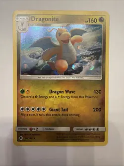 Swirl Dragonite 96/149 Sun And Moon Cosmos Holo Pokemon Promo Card Free Shipping - Image 1