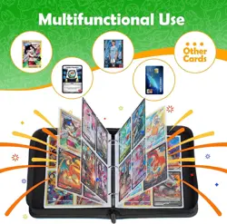 Unique 4 Pocket Card Binder Album w/ 400 Card slots for trading cards - Image 5