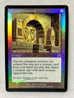 MTG Cryptic Gateway FOIL English Onslaught Card Magic Tribes - Image 1