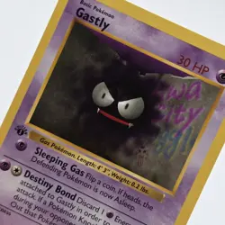 Near Mint | 1st Edition Base Set Shadowless | Gastly 50/102 | Pokemon Card - Image 1