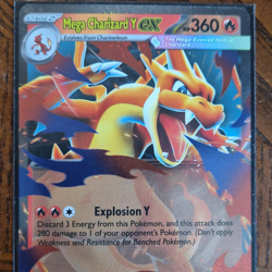 Pokemon Mega Charizard Y ex Stage 2 Holo 360 HP 280 Attack EX Card (English) - Image 1