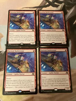 Burnout Bashtronaut DFT MTG English 4-piece Card Set Used - Image 1