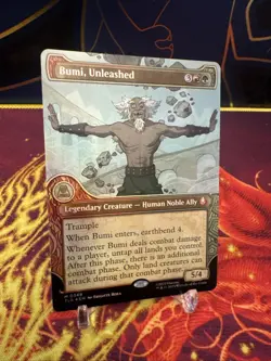 MTG Bumi, Unleashed - Foil - Showcase, Avatar: The Last Airbender, Near Mint, En - Image 2