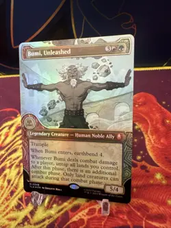 MTG Bumi, Unleashed - Foil - Showcase, Avatar: The Last Airbender, Near Mint, En - Image 3