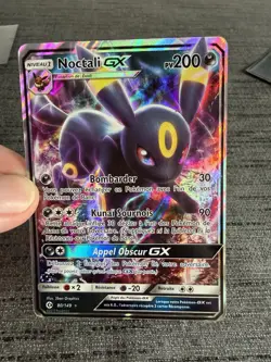 Carte Pokemon Noctali GX 80/149 Soleil Et Lune Francais Occasion - Image 5