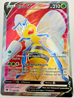 Pokemon Karte TCG Bibor V 160/189 Astralglanz Fullart Holo Rare Deutsch NM - Image 1
