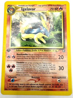 Pokemon Karte TCG Igelavar 47/111 1.Neo Genesis no Holo Vintage Deutsch EX - Image 1