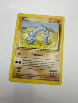 Pokemon Karte TCG Onix 56/102 1. Basis Set No Holo Vintage GD Deutsch - Image 2