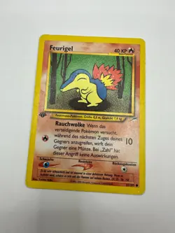 Pokemon Karte TCG Feurigel 61/105 1.Neo Destiny no Holo Vintage Deutsch LP - Image 2