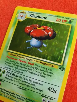 Vileplume 15/64 Pokemon TCG Jungle Set (1999) HOLO Rare NM - Image 5