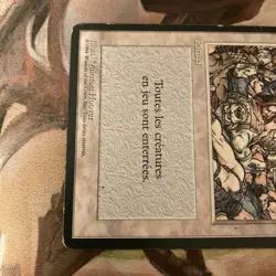 MTG FBB Wrath of God French Heavy Played Old School Collectible Card - Image 2