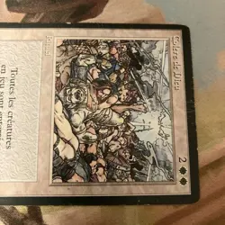 MTG FBB Wrath of God French Heavy Played Old School Collectible Card - Image 3