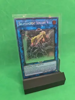 Yugioh Salamangreat Sunlight Wolf LD10-EN000 Ghost Rare 1st Edition NM - Image 1