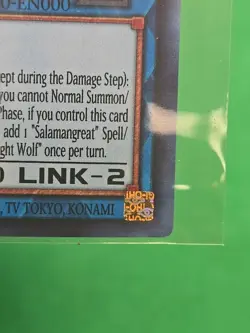 Yugioh Salamangreat Sunlight Wolf LD10-EN000 Ghost Rare 1st Edition NM - Image 3