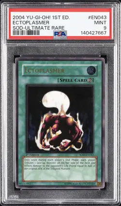 2004 YU-GI-OH! SOD-SOUL OF THE DUELIST #EN043 ECTOPLASMER PSA 9 - Image 1