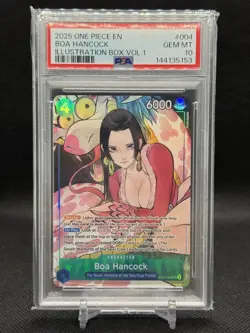 2025 ONE PIECE BOA HANCOCK ILLUSTRATION BOX VOL.1 PROMOS #004 PSA 10 - Image 1