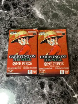 One Piece OP-13 Carrying On His Will English Lot Of 2 Packs *Sealed OP4 - Image 1