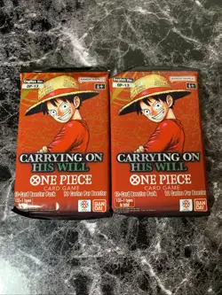 One Piece OP-13 Carrying On His Will English Lot Of 2 Packs *Sealed OP3 - Image 1