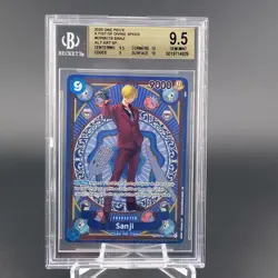 ONE PIECE OP06-119 OP11 A FIST OF DIVINE SPEED SANJI SP ALT ART BGS 9.5 GEM MINT - Image 1